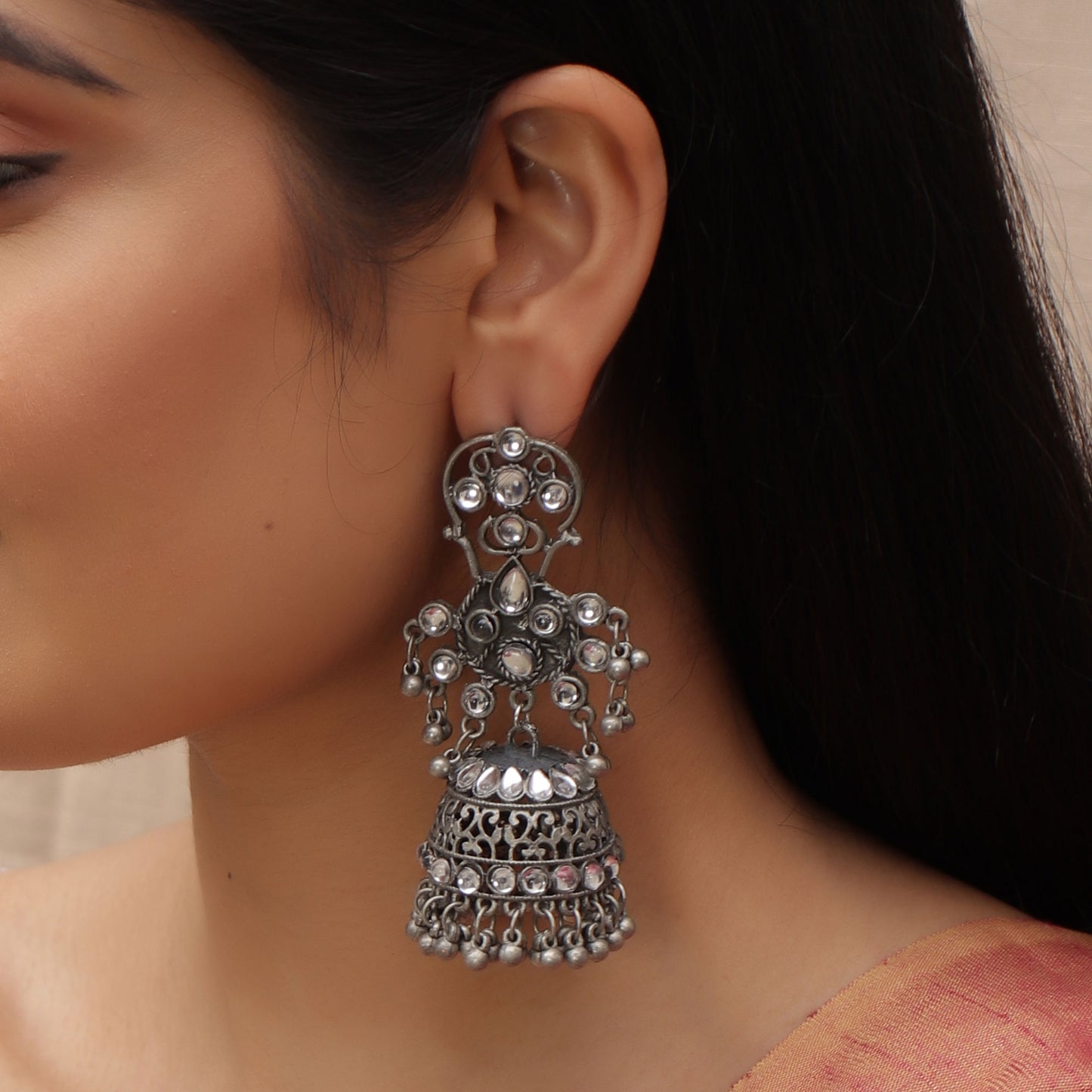 The Earthy Lantern Jhoomar Earring