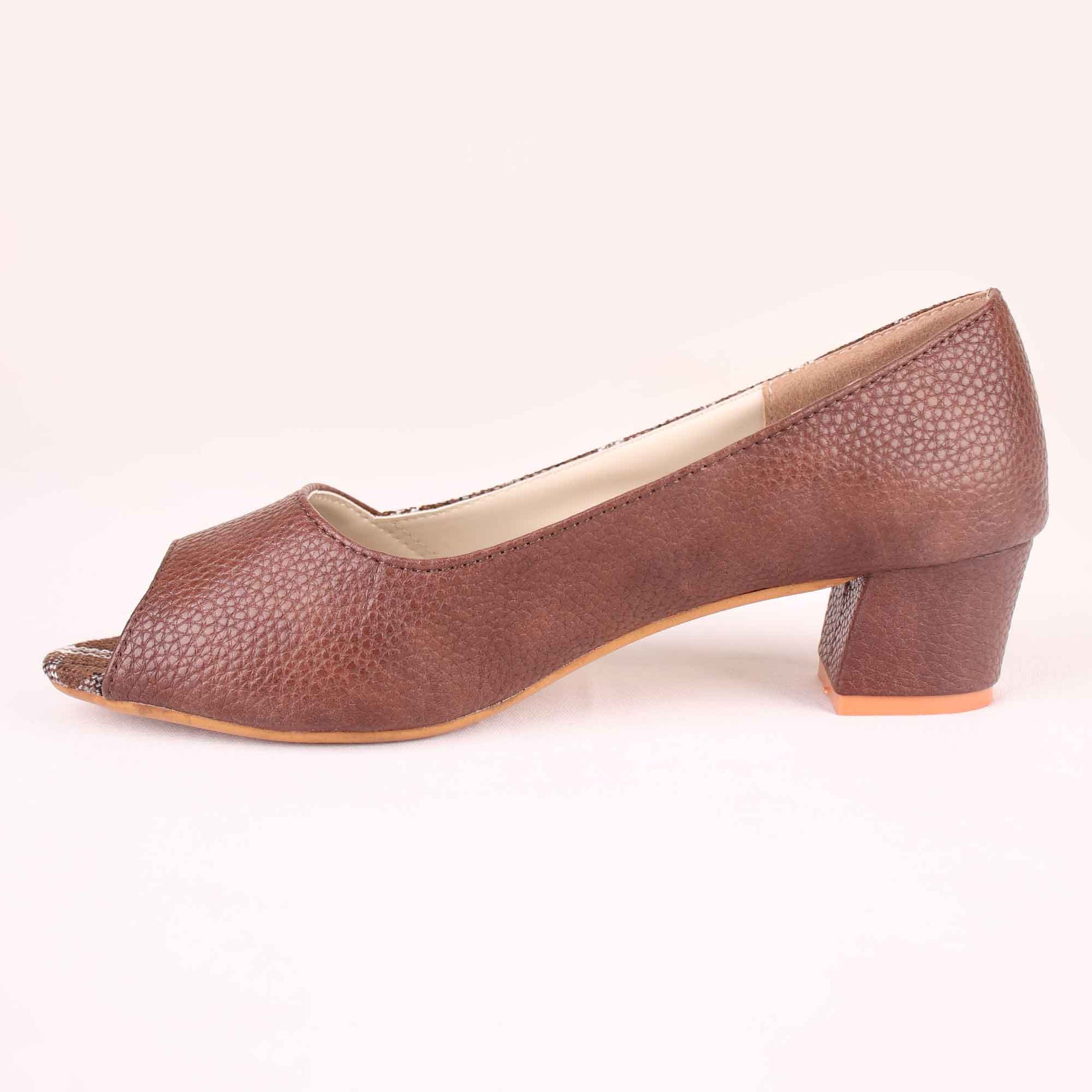 Foot Wear,The Classy Checks Block Heels - Cippele Multi Store