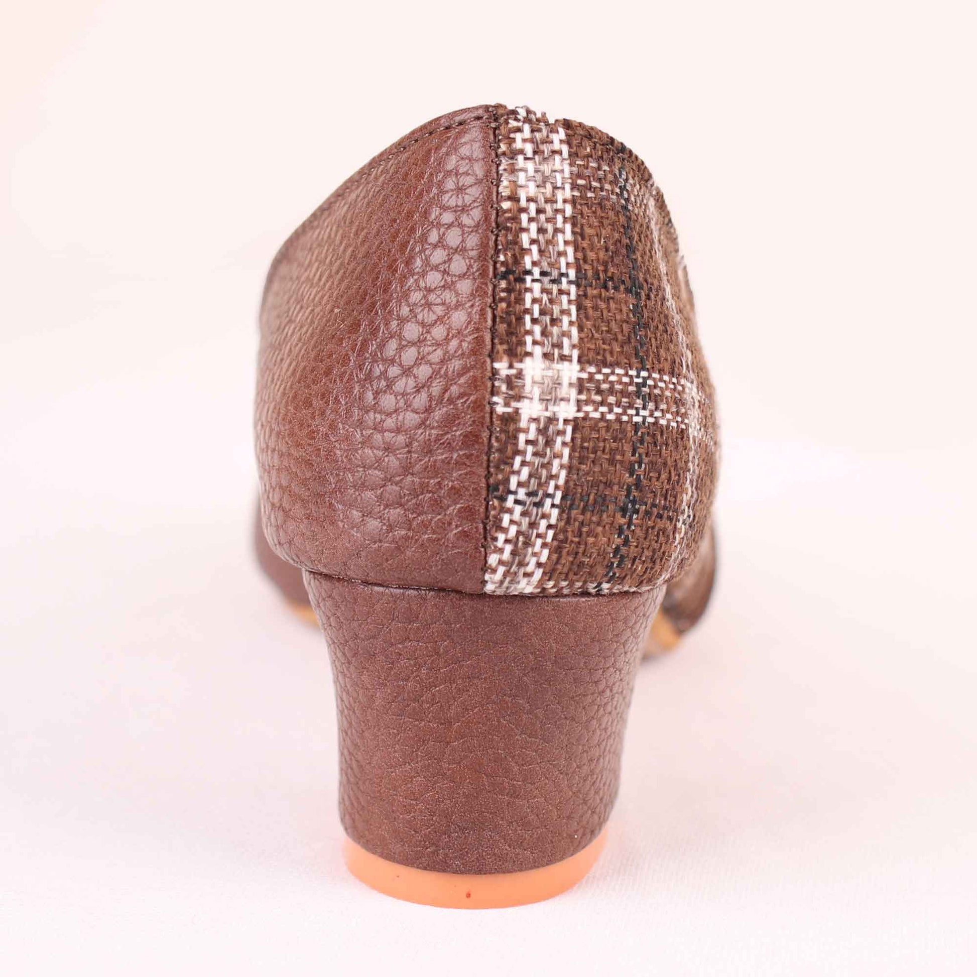 Foot Wear,The Classy Checks Block Heels - Cippele Multi Store