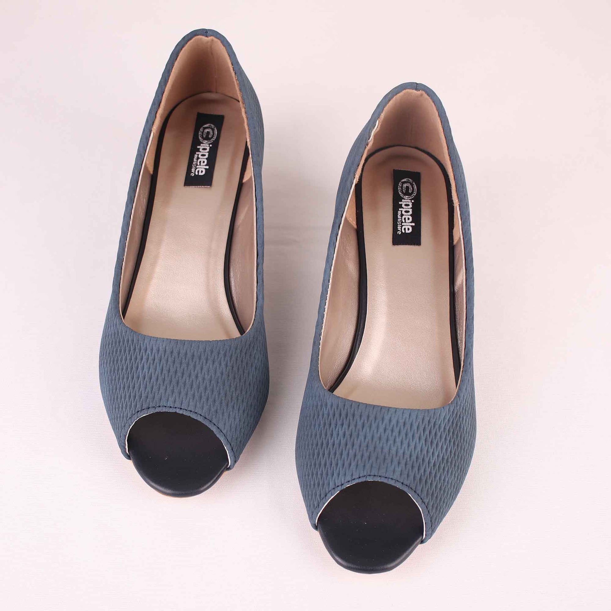 Foot Wear,The Shoemance Blue Block Heels - Cippele Multi Store