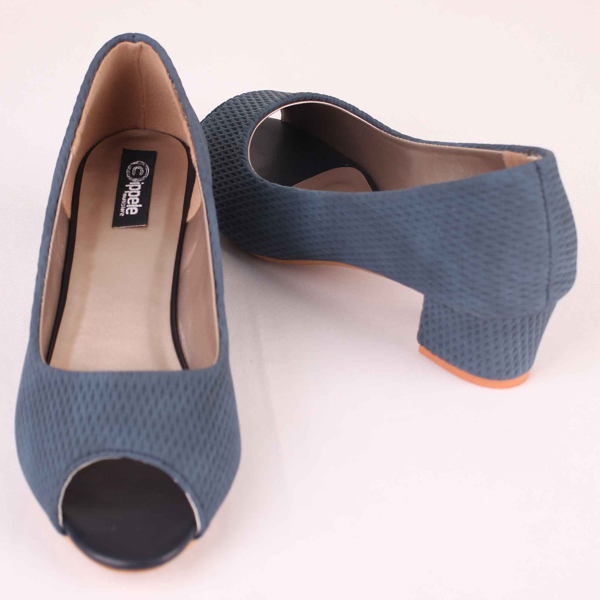 Foot Wear,The Shoemance Blue Block Heels - Cippele Multi Store