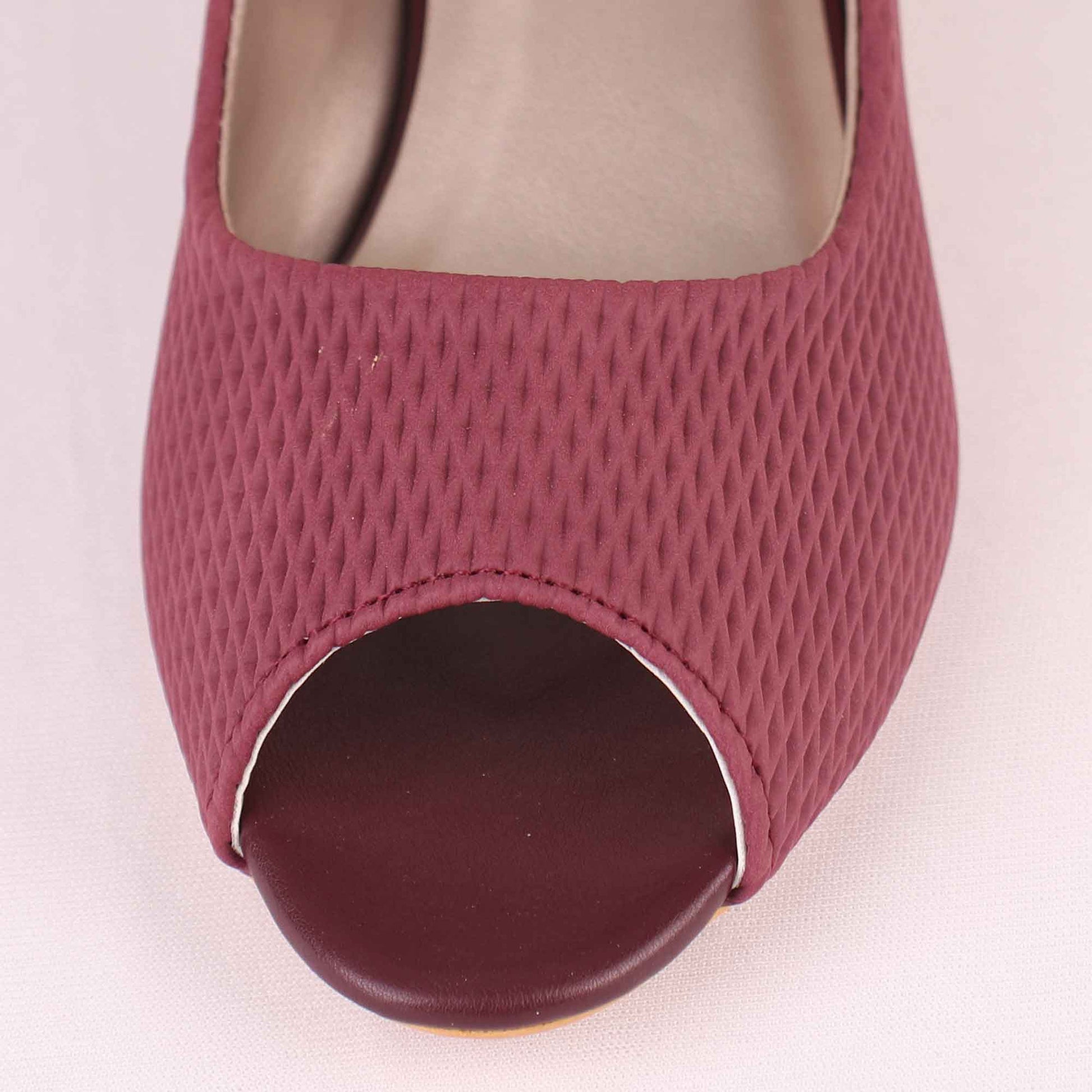 Foot Wear,The Shoemance Wine Block Heels - Cippele Multi Store