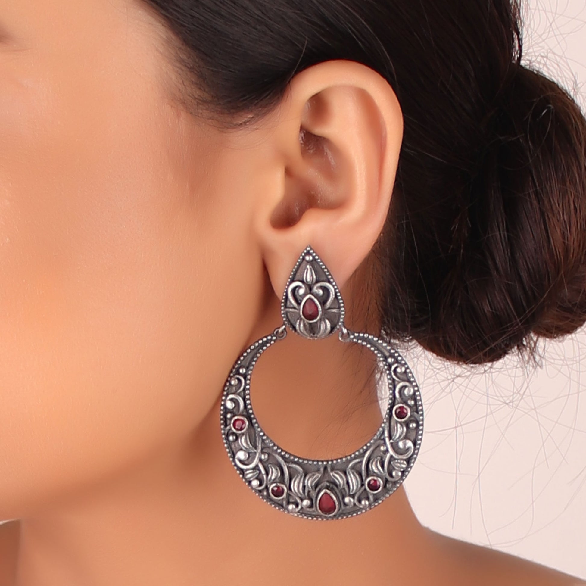 Earrings,The Inayat Brass Earring - Cippele Multi Store
