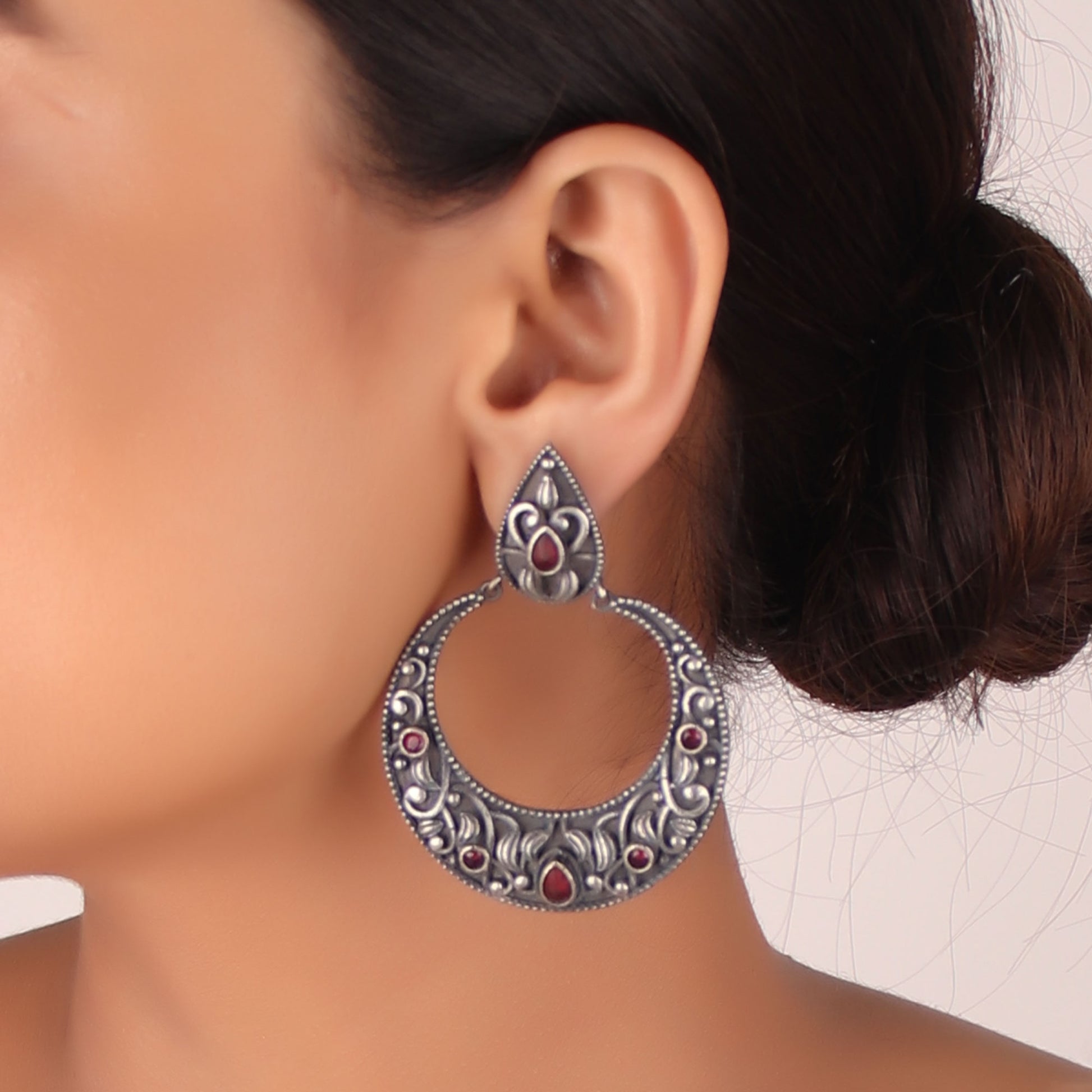 Earrings,The Inayat Brass Earring - Cippele Multi Store
