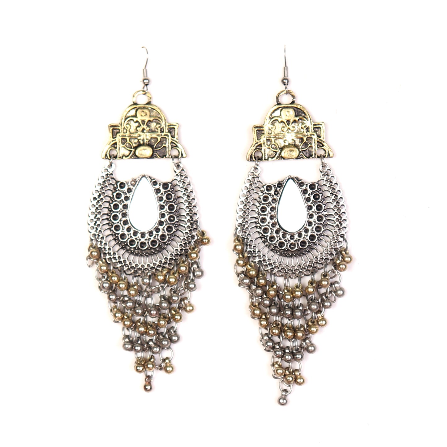 Earrings,Oval Affair Long Earring - Cippele Multi Store