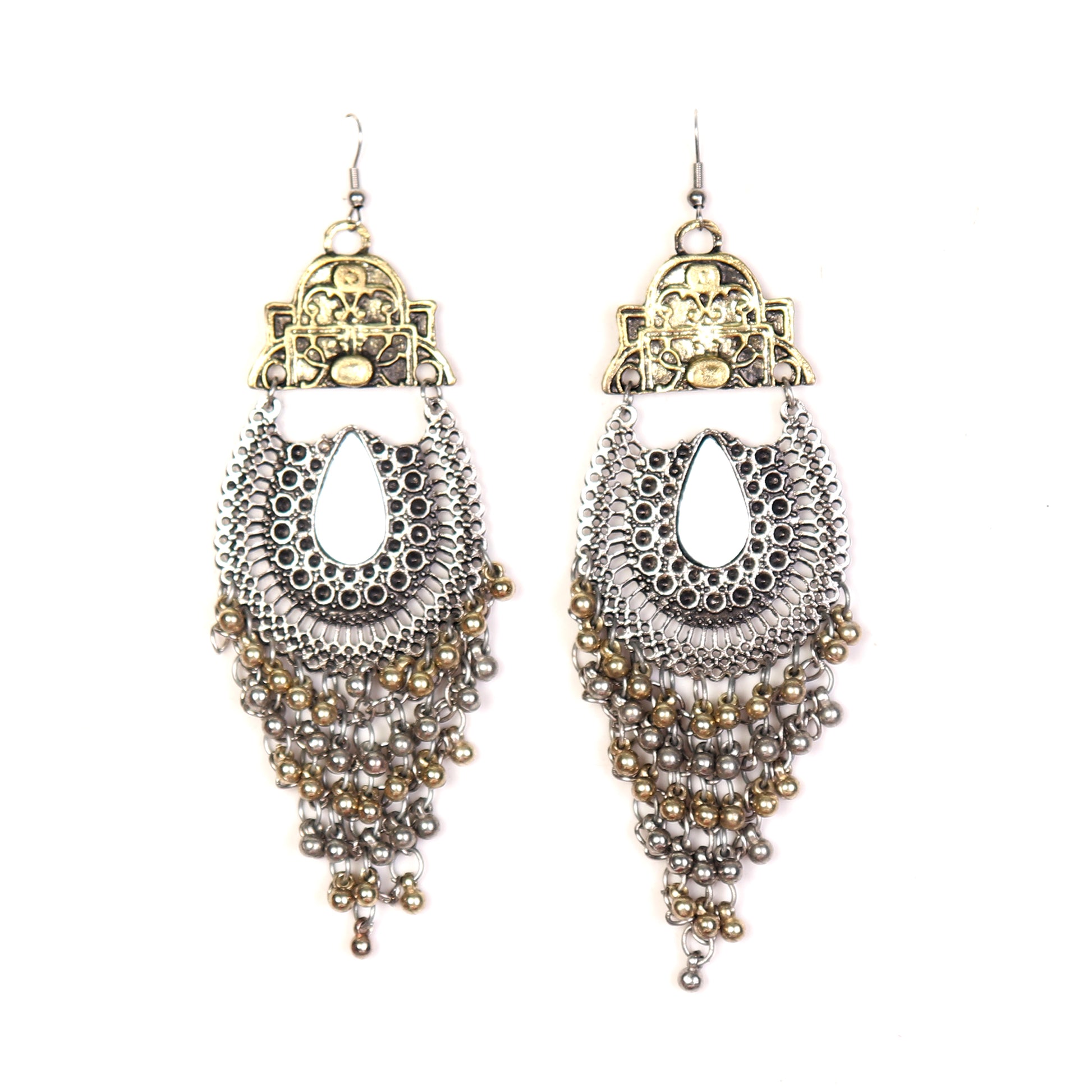 Earrings,Oval Affair Long Earring - Cippele Multi Store
