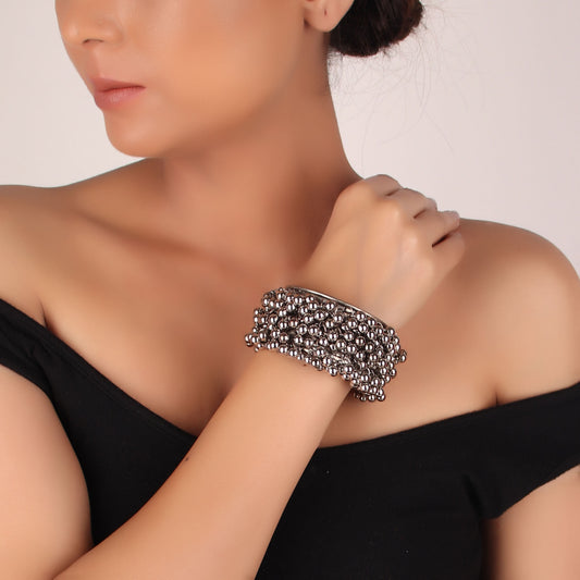 Hand Cuff,The Crunchy Haunchy Beaded bracelet - Cippele Multi Store