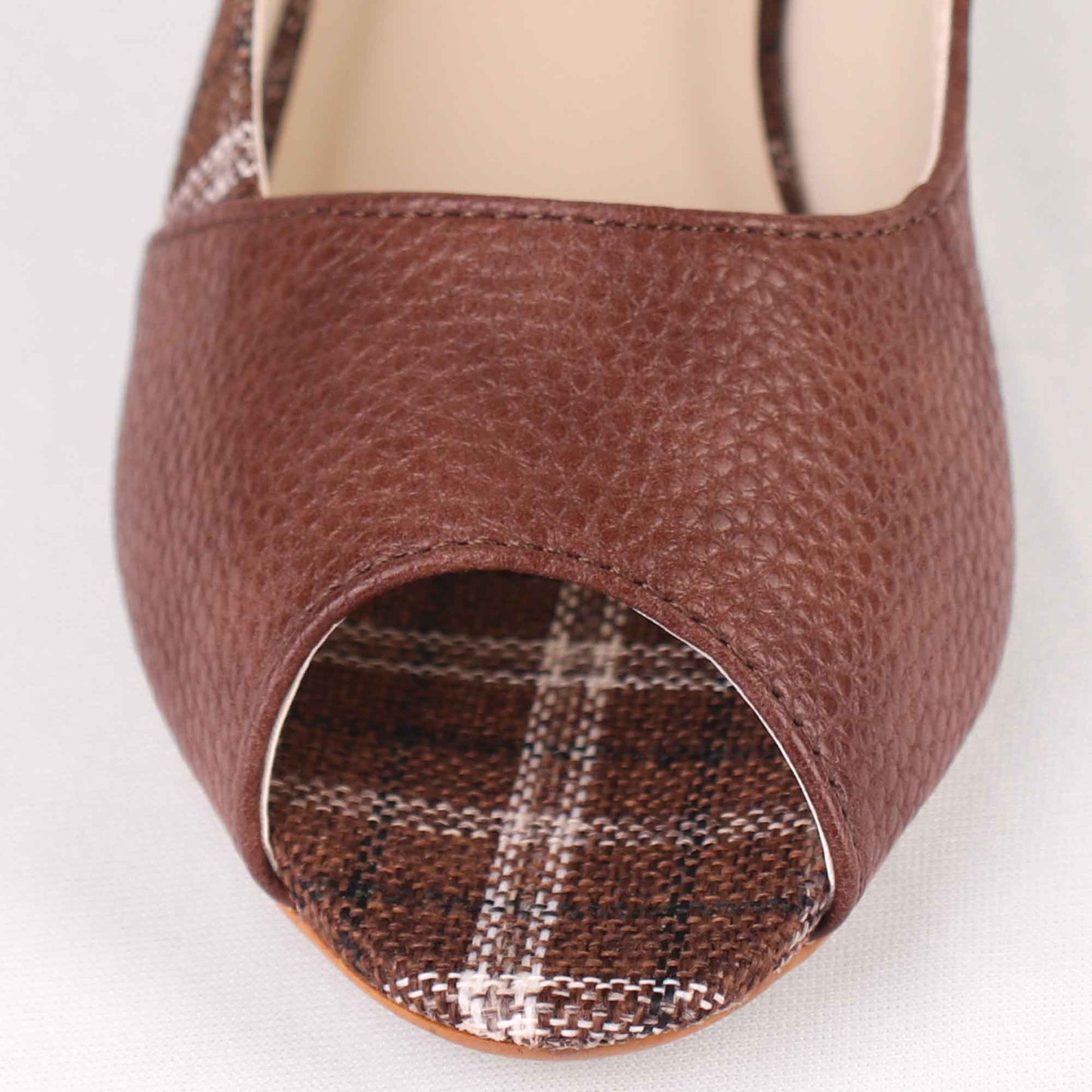 Foot Wear,The Classy Checks Block Heels - Cippele Multi Store