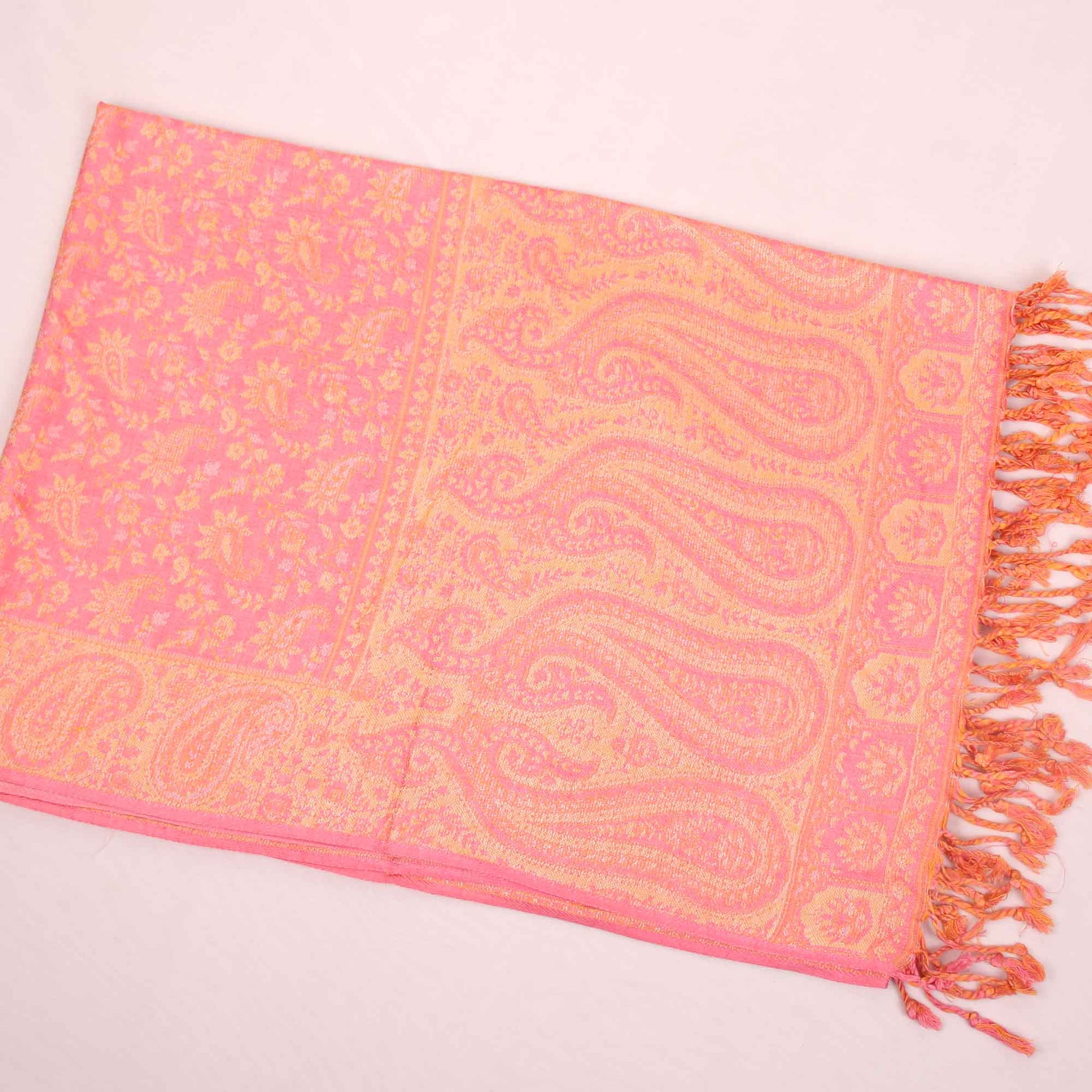 Stole,The Sultani Art Reversible Stole in Pink - Cippele Multi Store