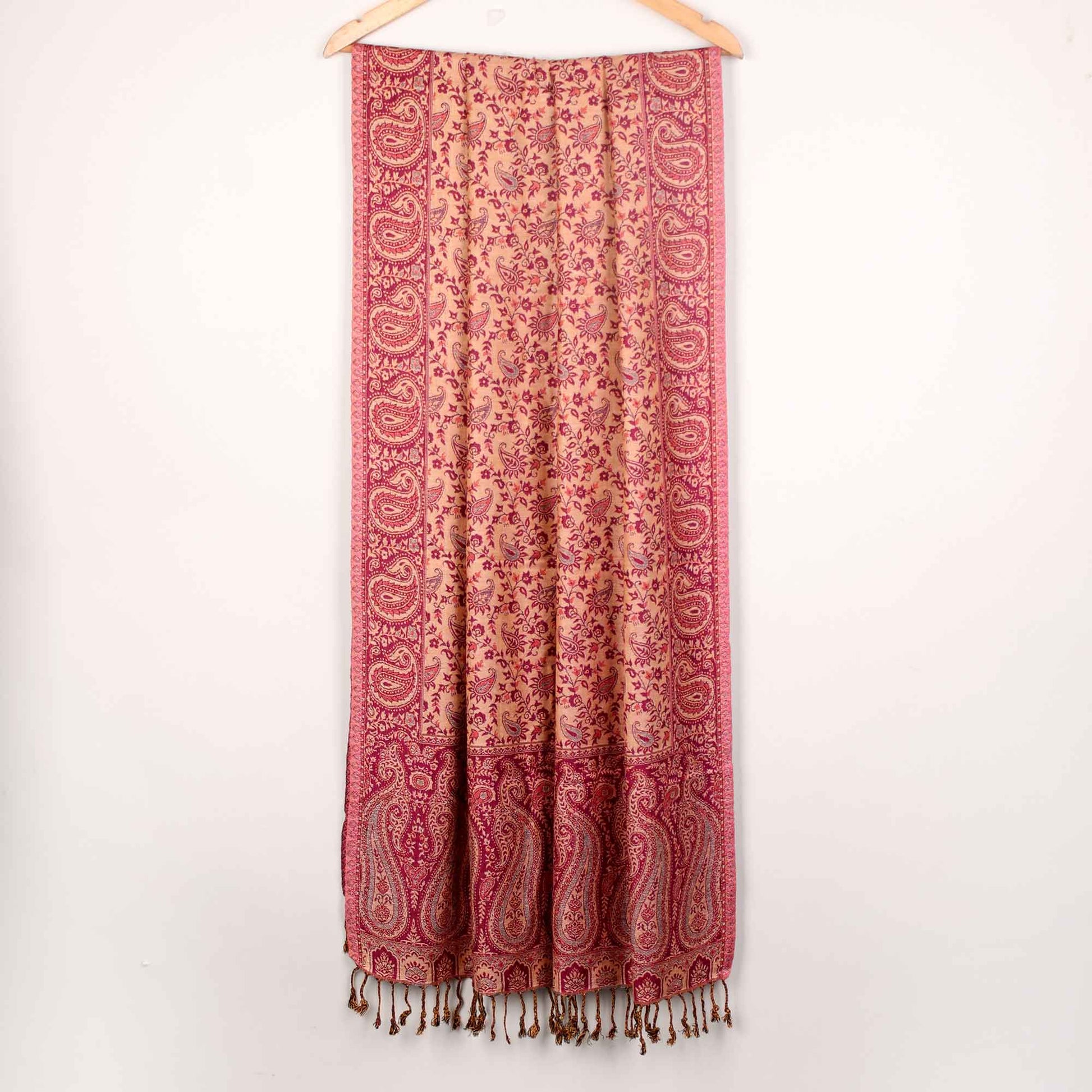 Stole,The Sultani Art Reversible Stole in Wine - Cippele Multi Store