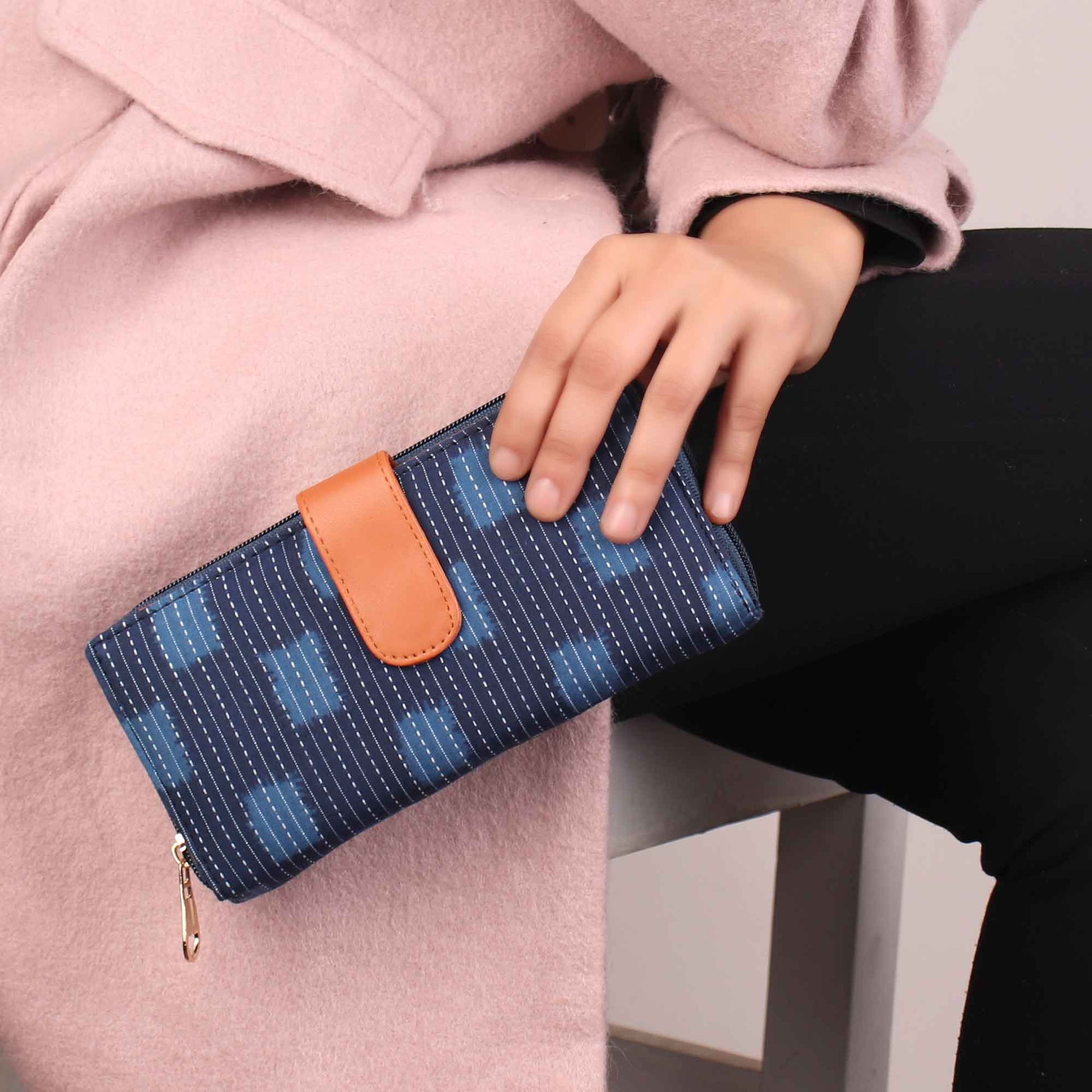 Wallet,The Rain Drop Wallet in Blue - Cippele Multi Store