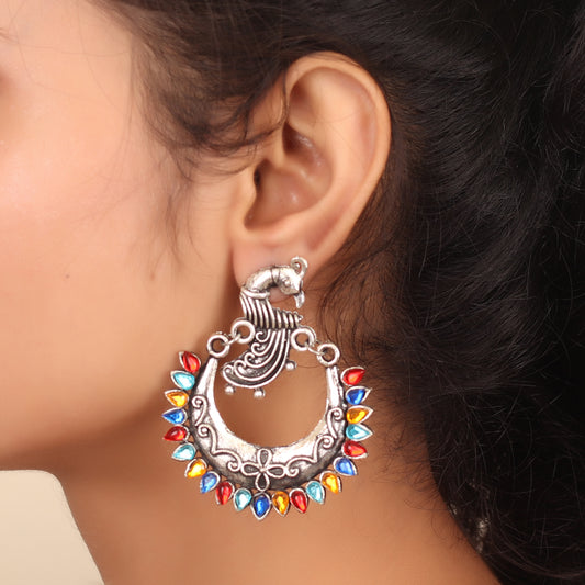 The Peacock in the Moon in Multicolor