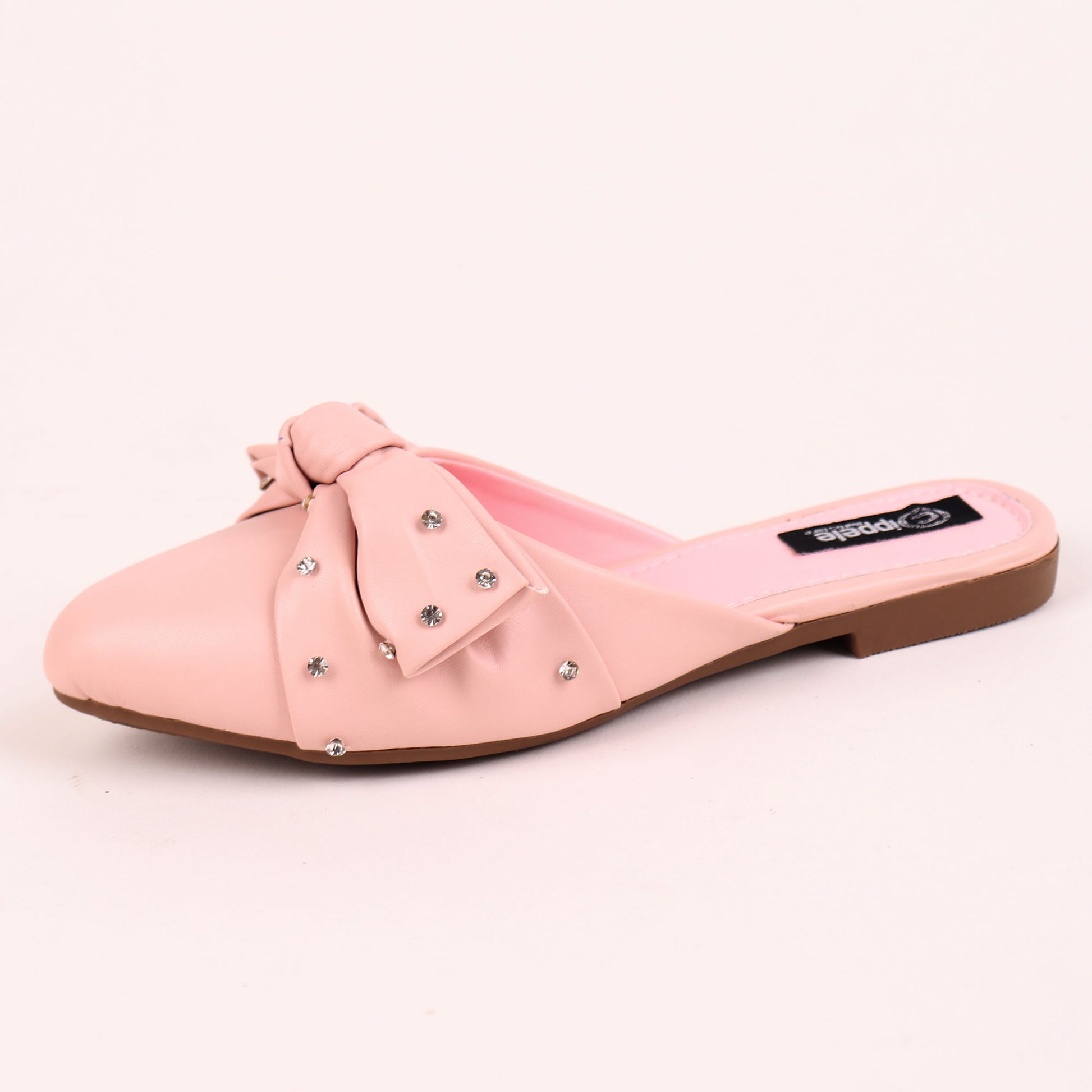 Foot Wear,The Kitten Bow Flats in Pink - Cippele Multi Store