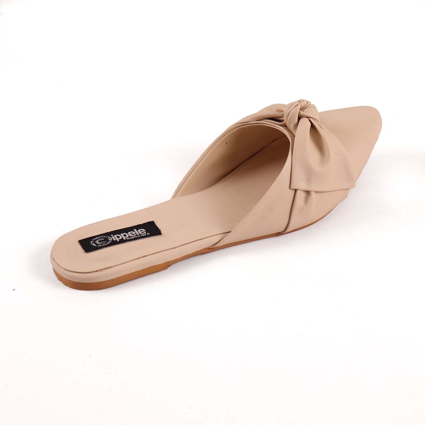 Foot Wear,The Charismatic Bow Mules in Cream - Cippele Multi Store