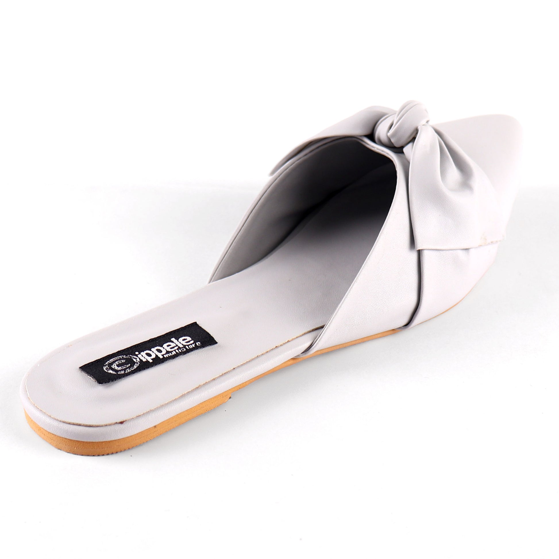 Foot Wear,The Charismatic Bow Mules in Grey - Cippele Multi Store