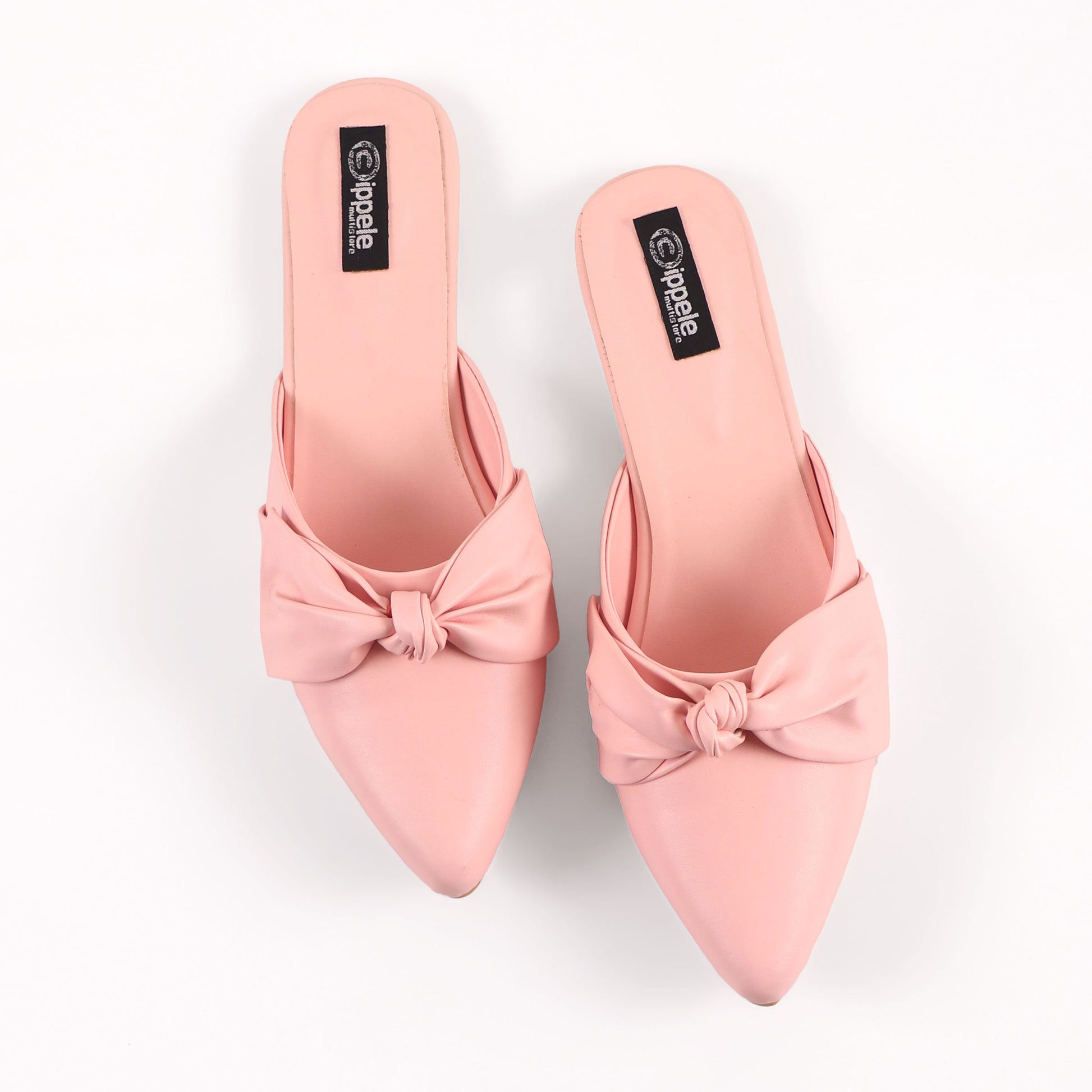 Pink bow mules 2025