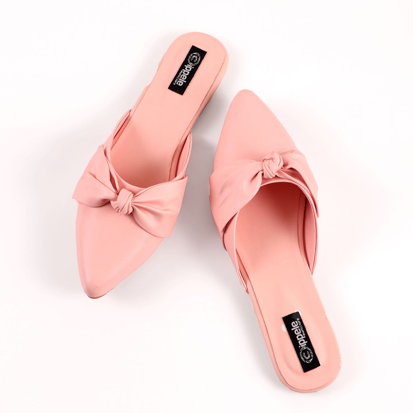 Foot Wear,The Charismatic Bow Mules in Pink - Cippele Multi Store