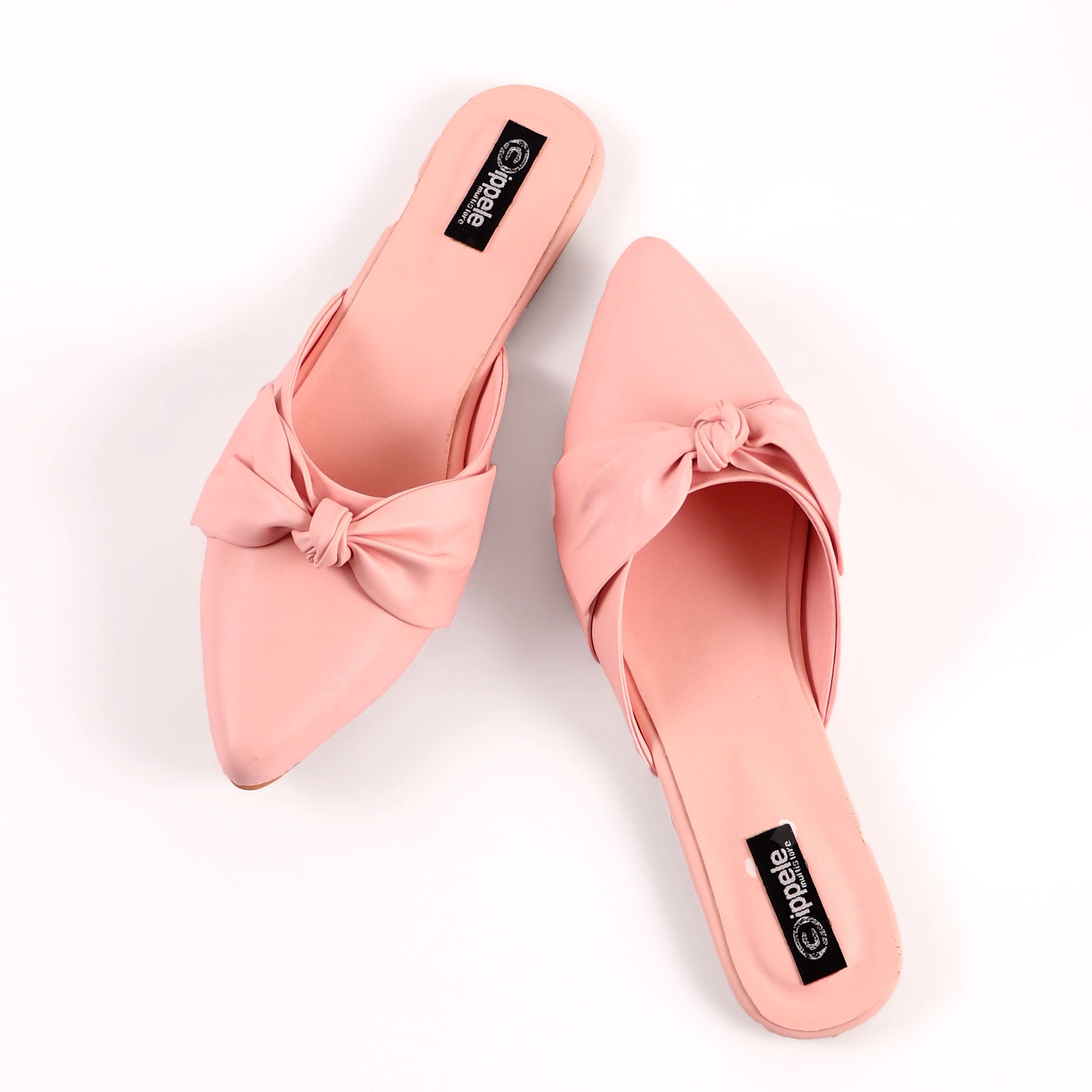 Pink flat clearance mules