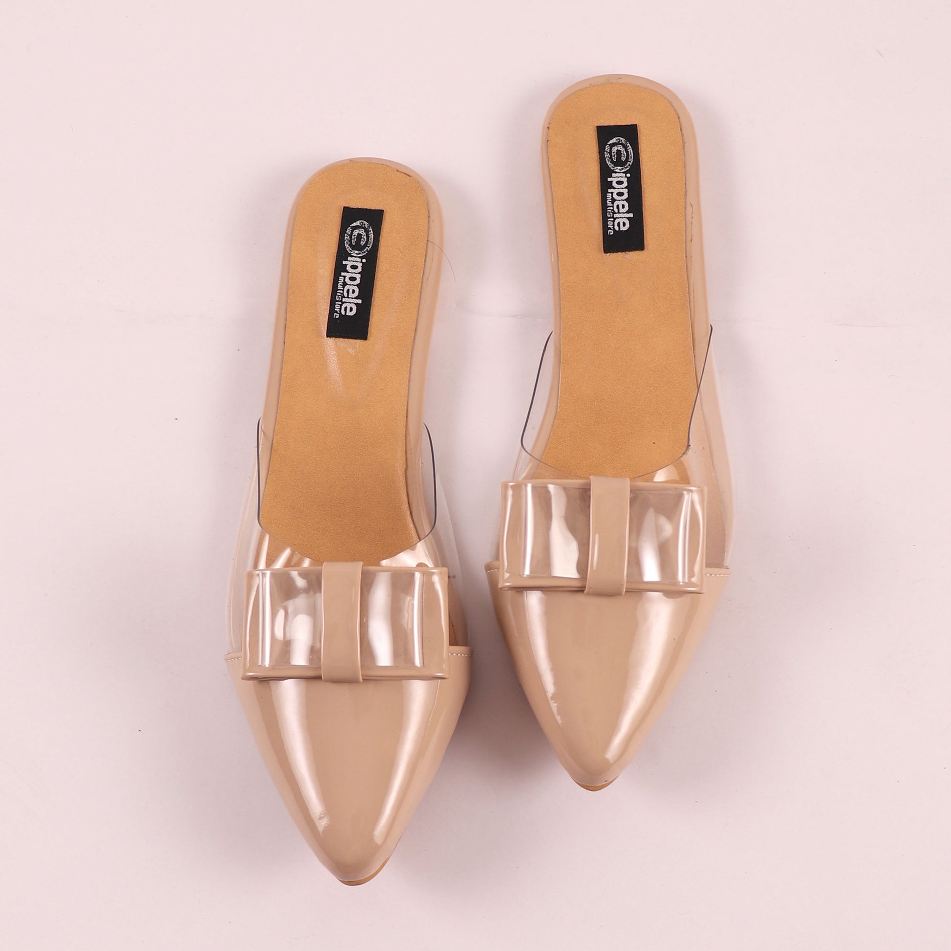 Foot Wear,The Finska Cookie Ribbon Mules in Cream - Cippele Multi Store