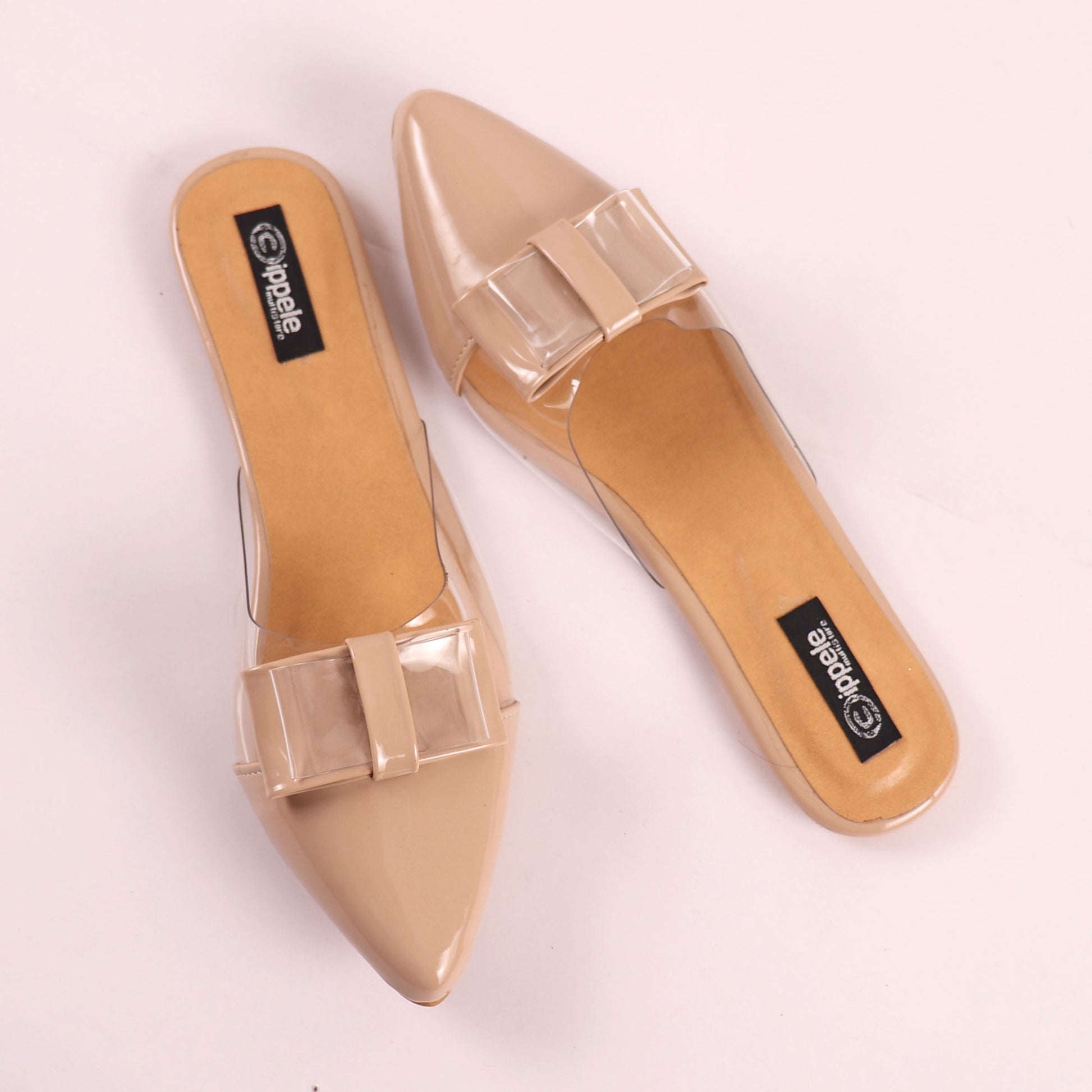 Foot Wear,The Finska Cookie Ribbon Mules in Cream - Cippele Multi Store