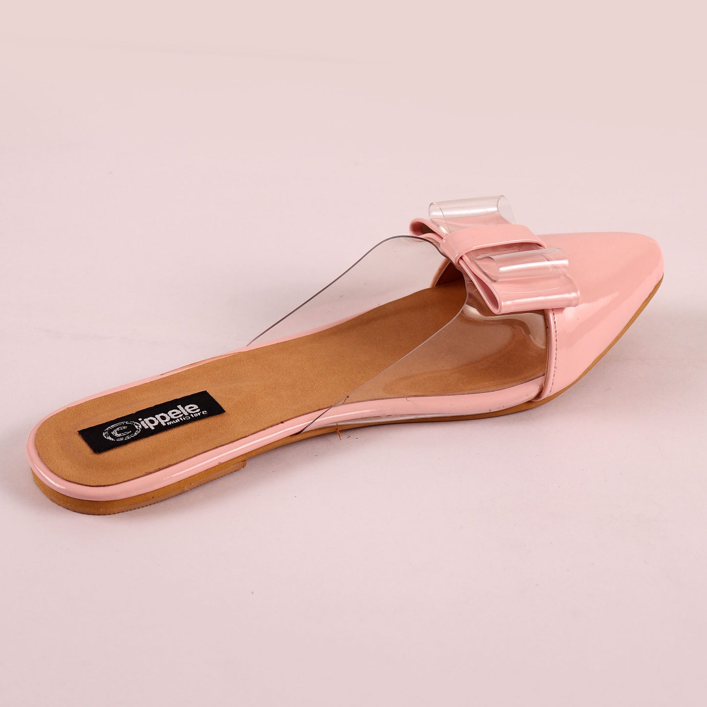 Foot Wear,The Finska Cookie Ribbon Mules in Baby Pink - Cippele Multi Store