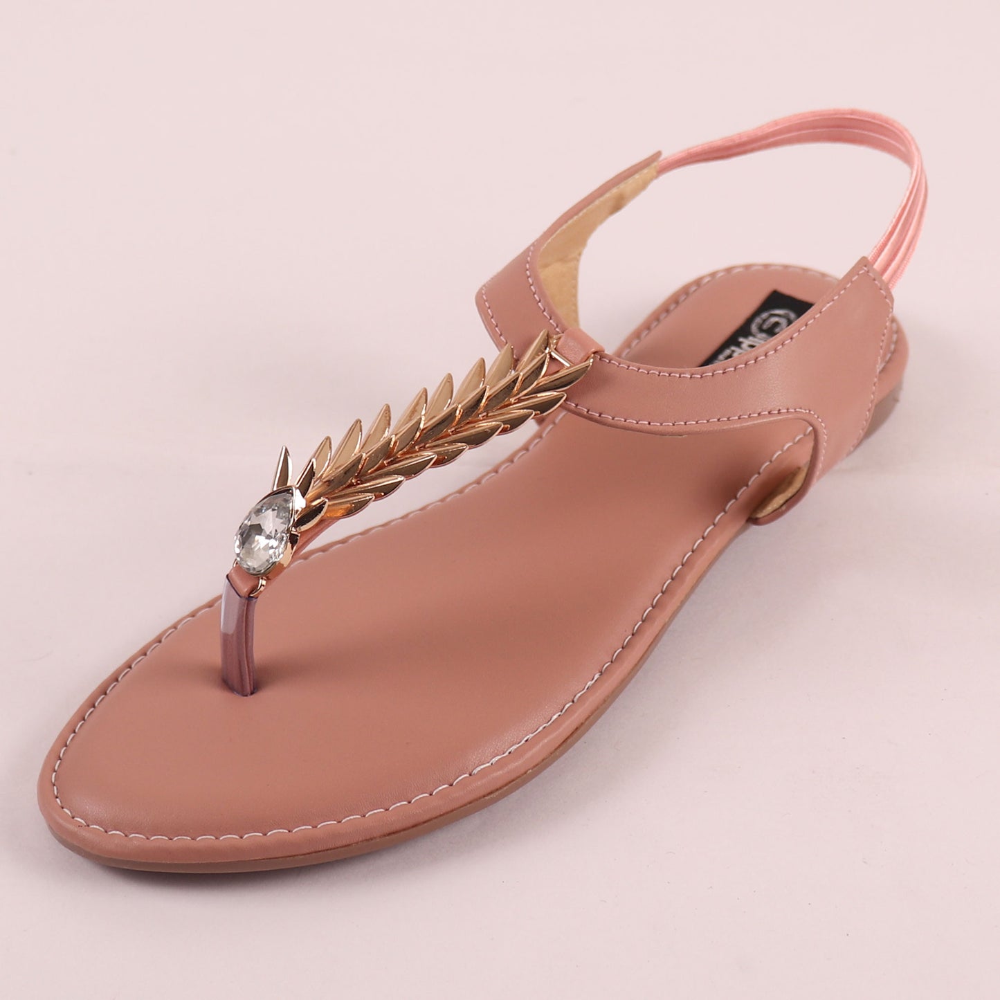 Foot Wear,The Palm Branch Flats in Pink - Cippele Multi Store
